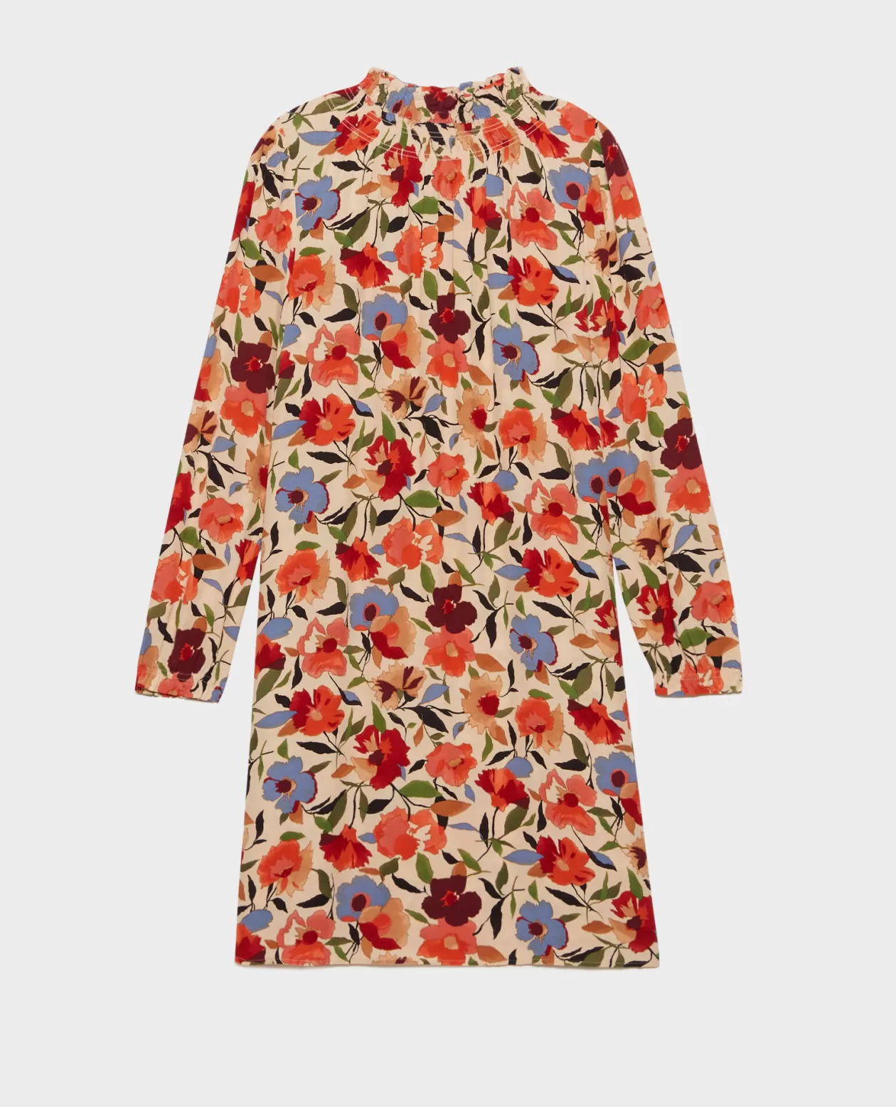 Flash Sale Comptoir des Cotonniers Aglae - Silky Printed Dress 8857 31 Beige Print