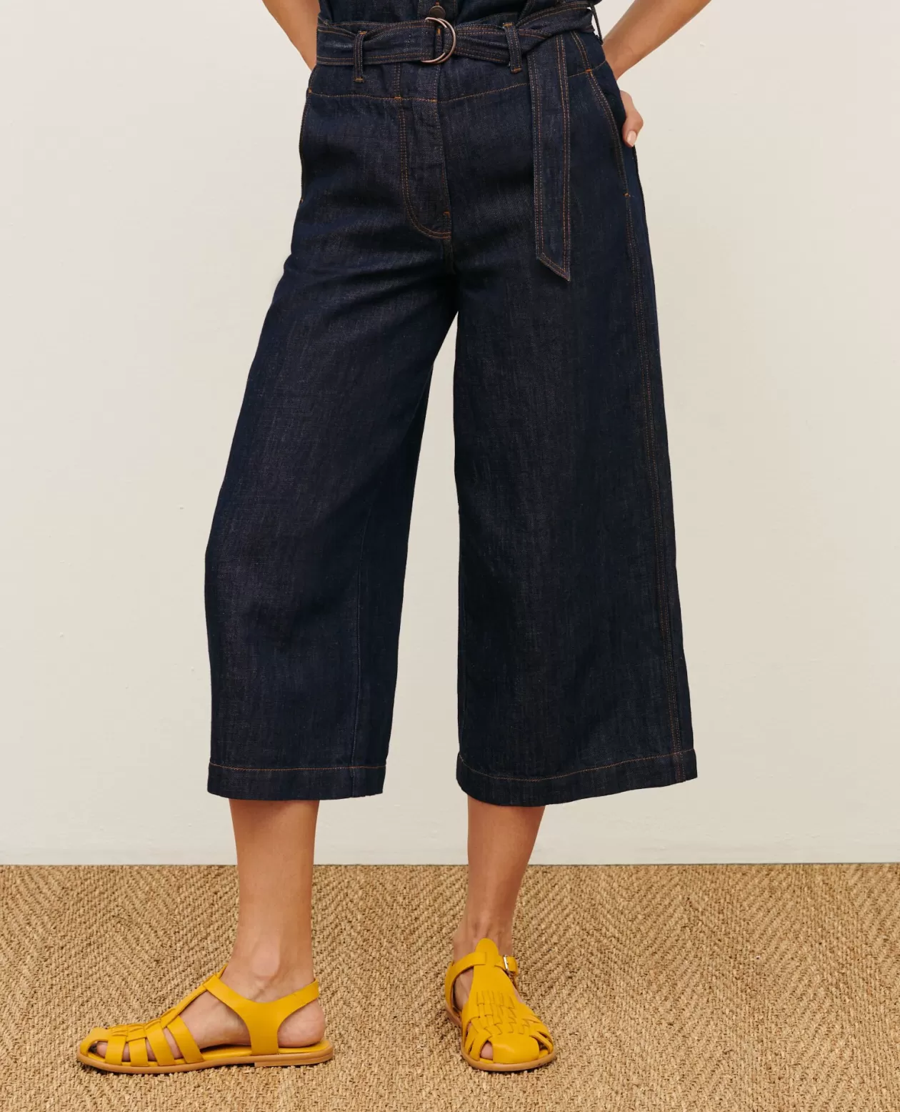 Discount Comptoir des Cotonniers Babeth - Culotte Skirt 0681 Rinse Denim