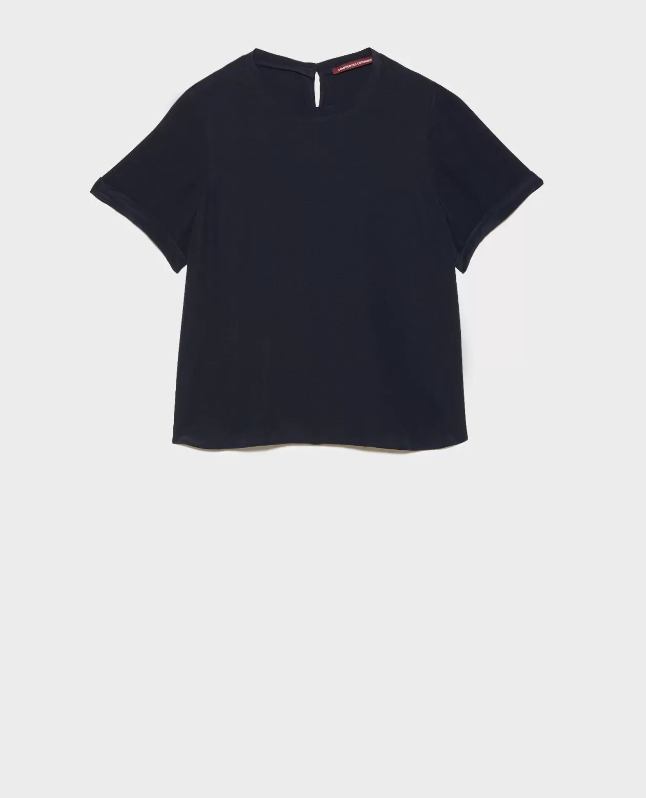 Best Comptoir des Cotonniers Corinne - Silk T-Shirt 7012C 69 Navy
