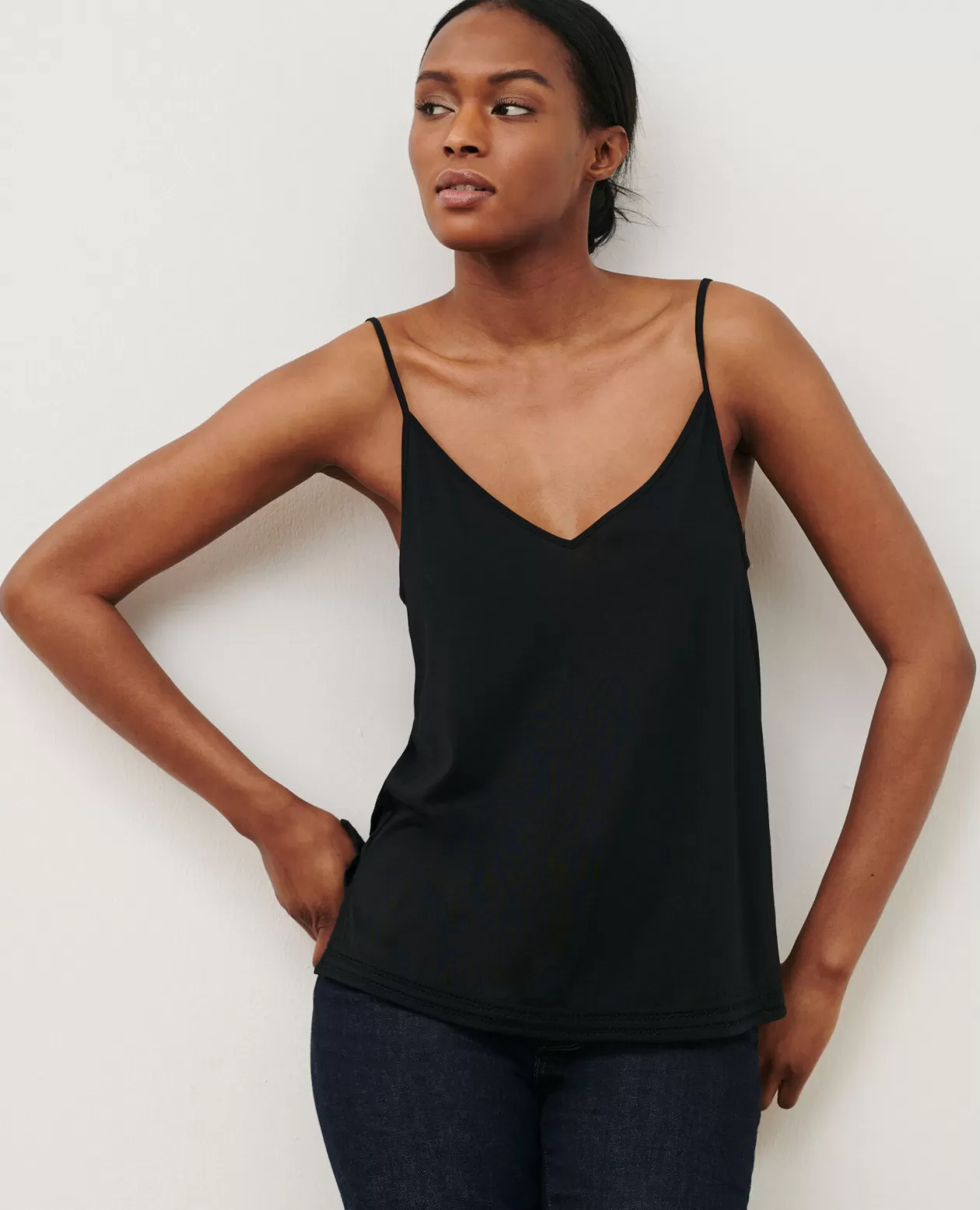 Fashion Comptoir des Cotonniers Cotton Blend Vest 09 Black
