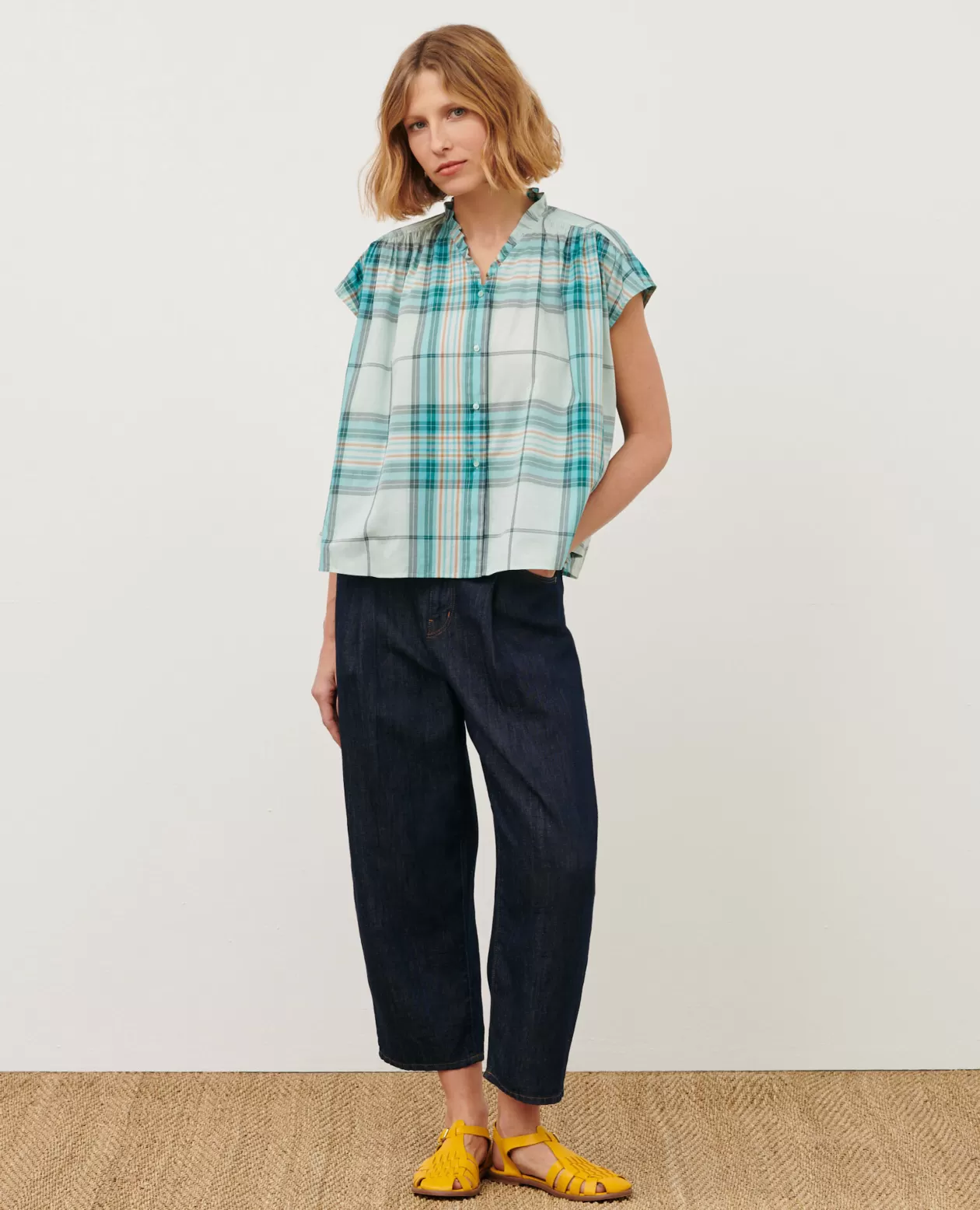 Cheap Comptoir des Cotonniers Cotton Blouse 0601 Lightblue