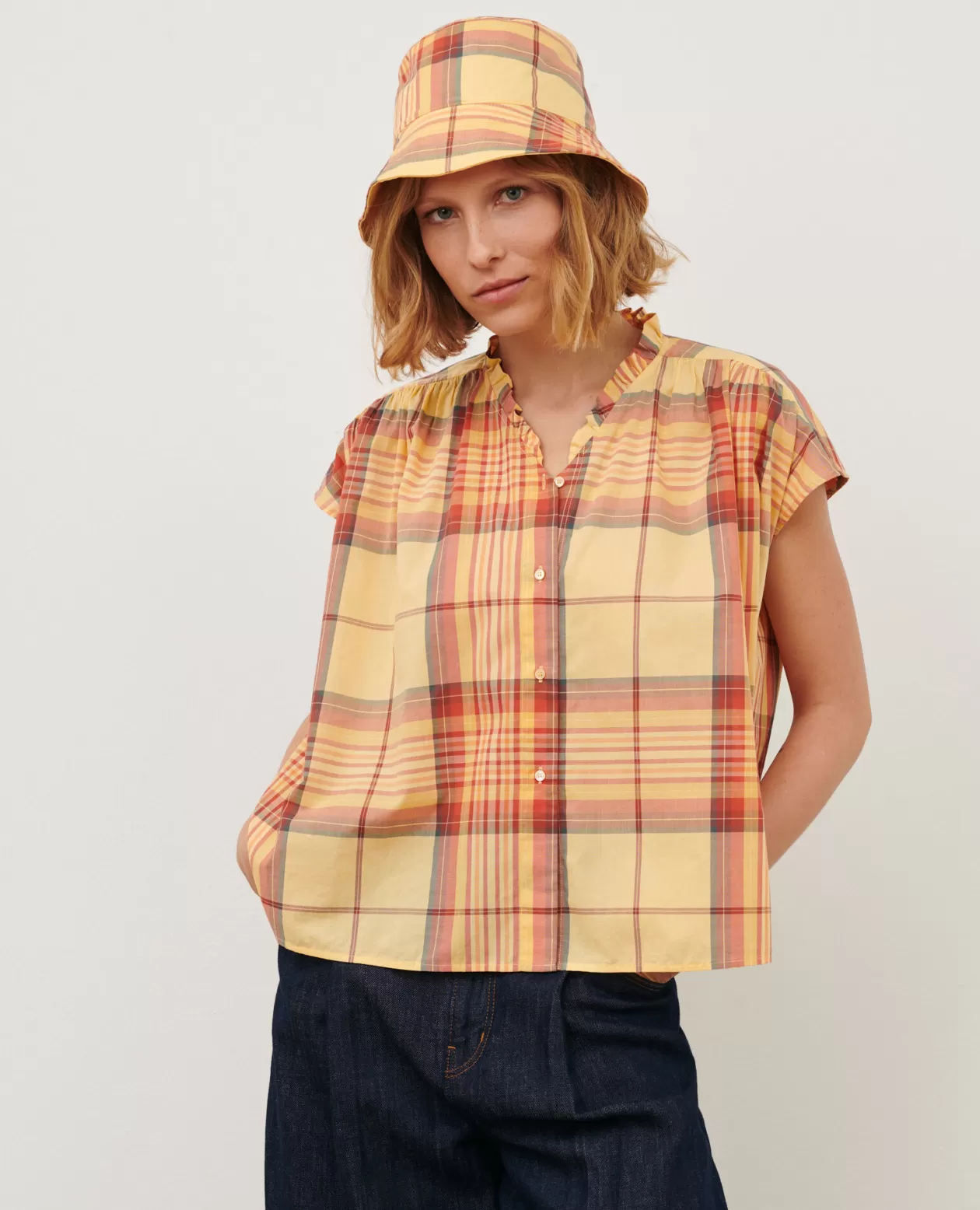 Outlet Comptoir des Cotonniers Cotton Blouse 0241 Orange