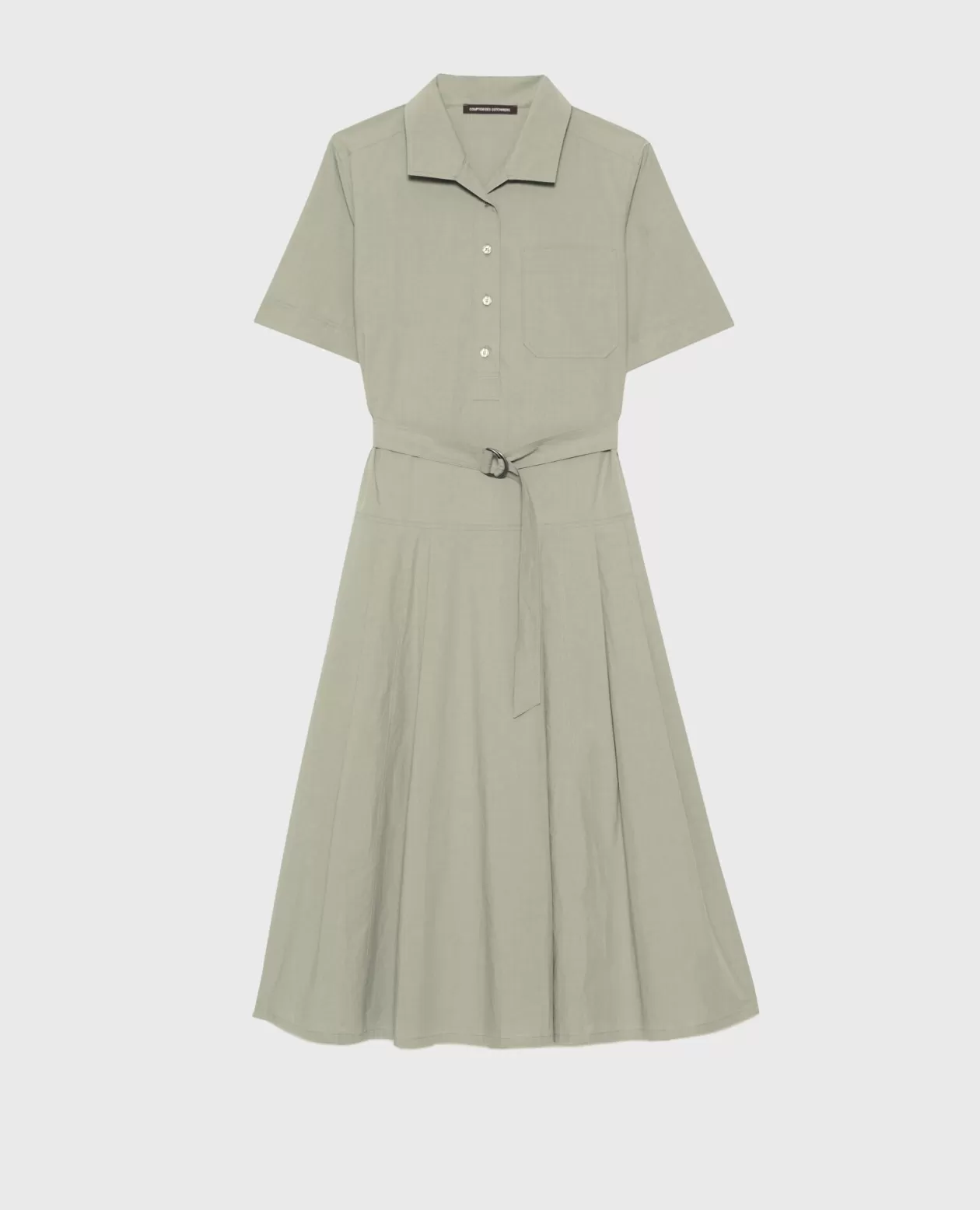 Best Comptoir des Cotonniers Cotton Midi Dress 0560 Vetiver