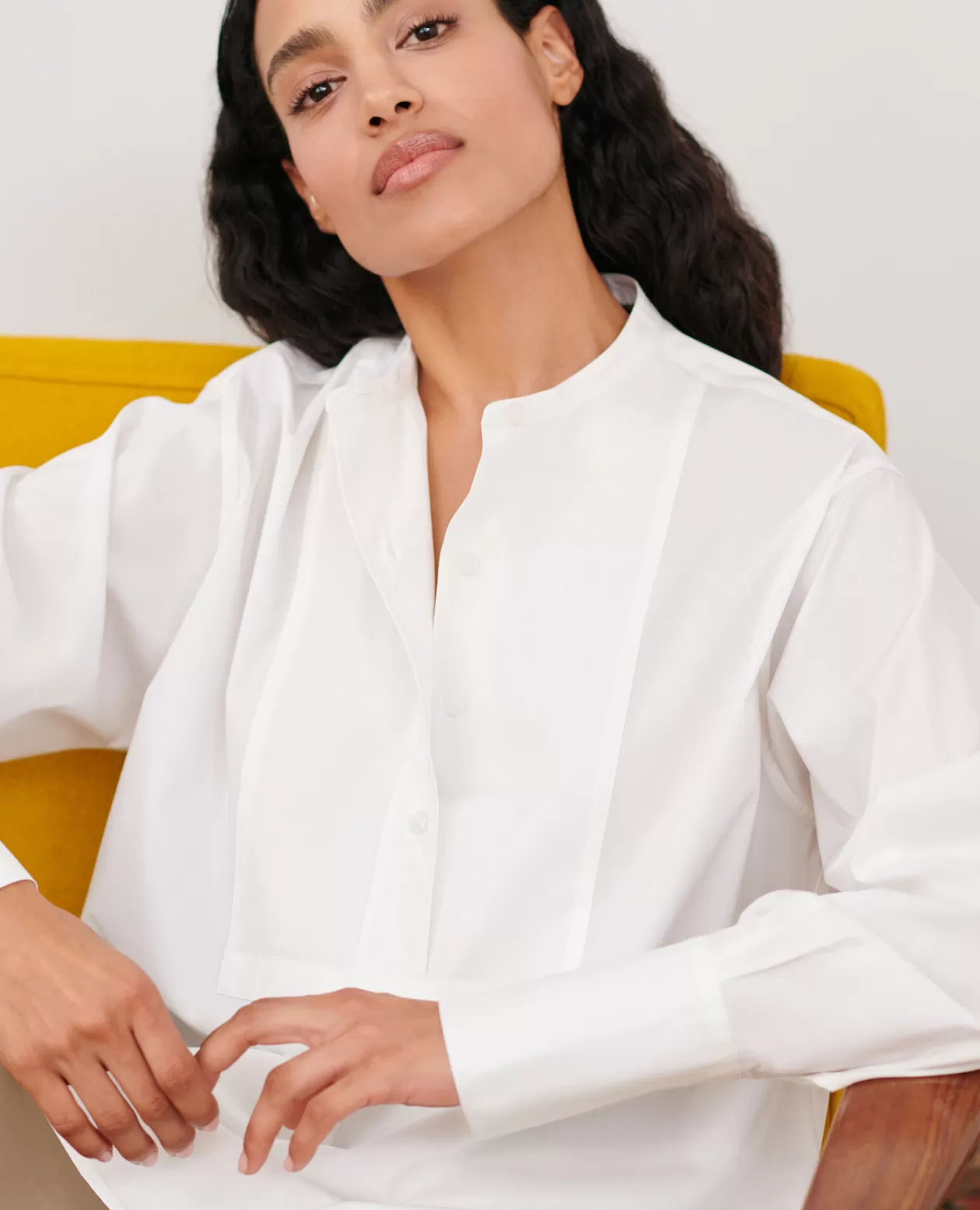 Cheap Comptoir des Cotonniers Cotton Shirt 4235 Optical White