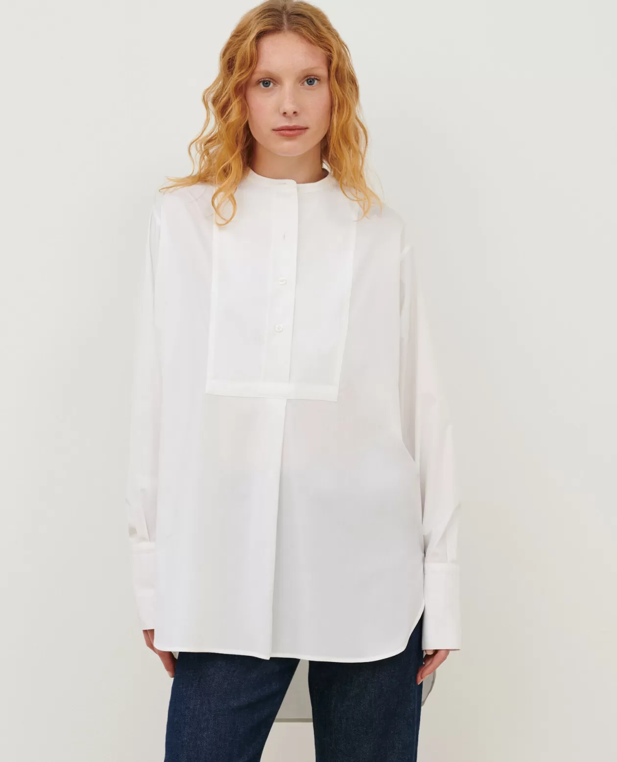 Cheap Comptoir des Cotonniers Cotton Shirt 4235 Optical White