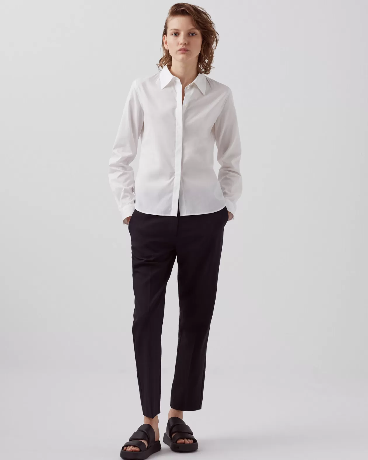 New Comptoir des Cotonniers Cotton Shirt 8885 00 White