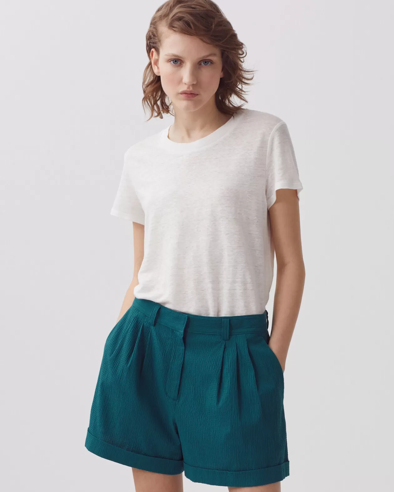 Clearance Comptoir des Cotonniers Cotton Shorts 0678 Gulf Coast Blue