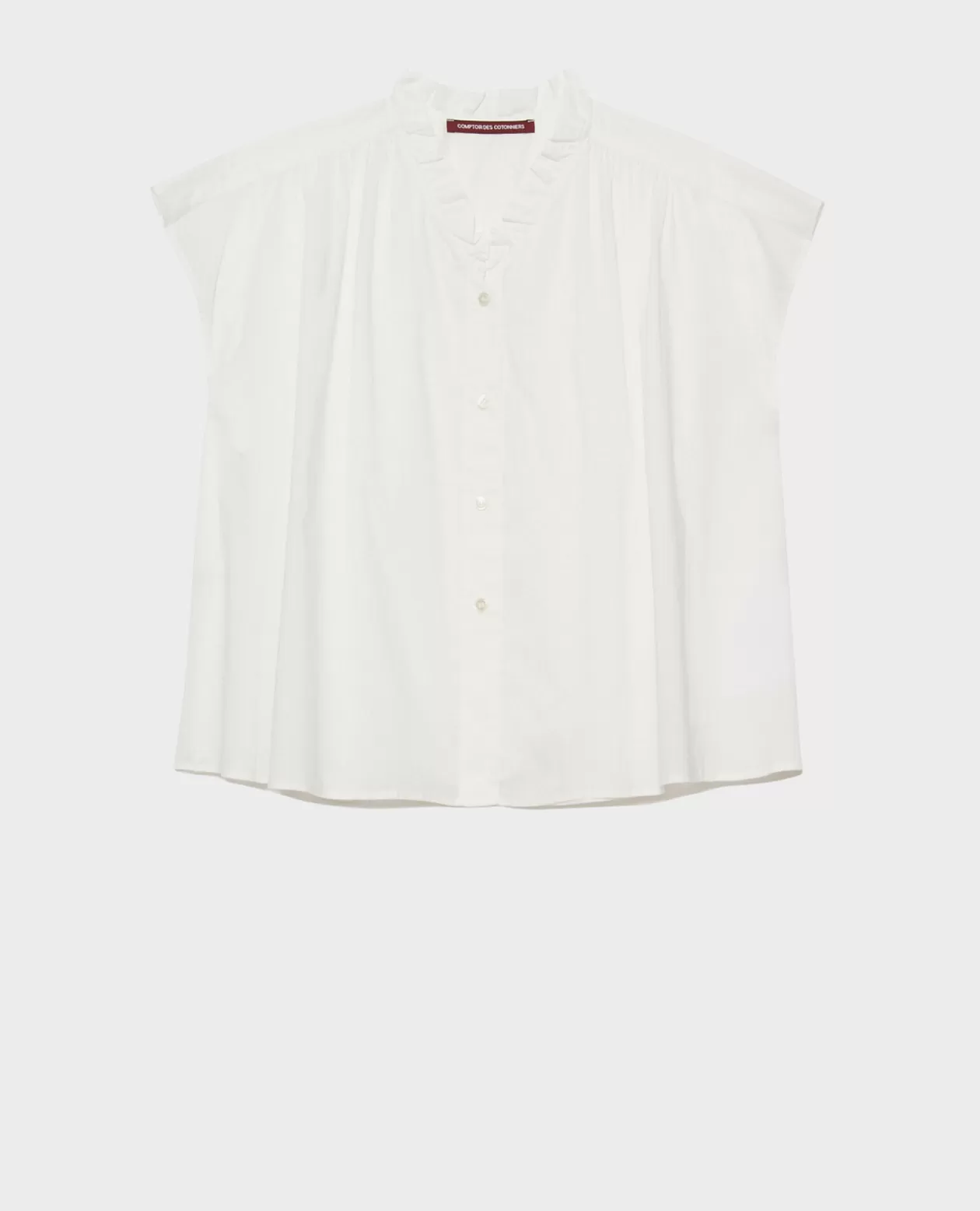 Best Sale Comptoir des Cotonniers Cotton Voile Top 01 White