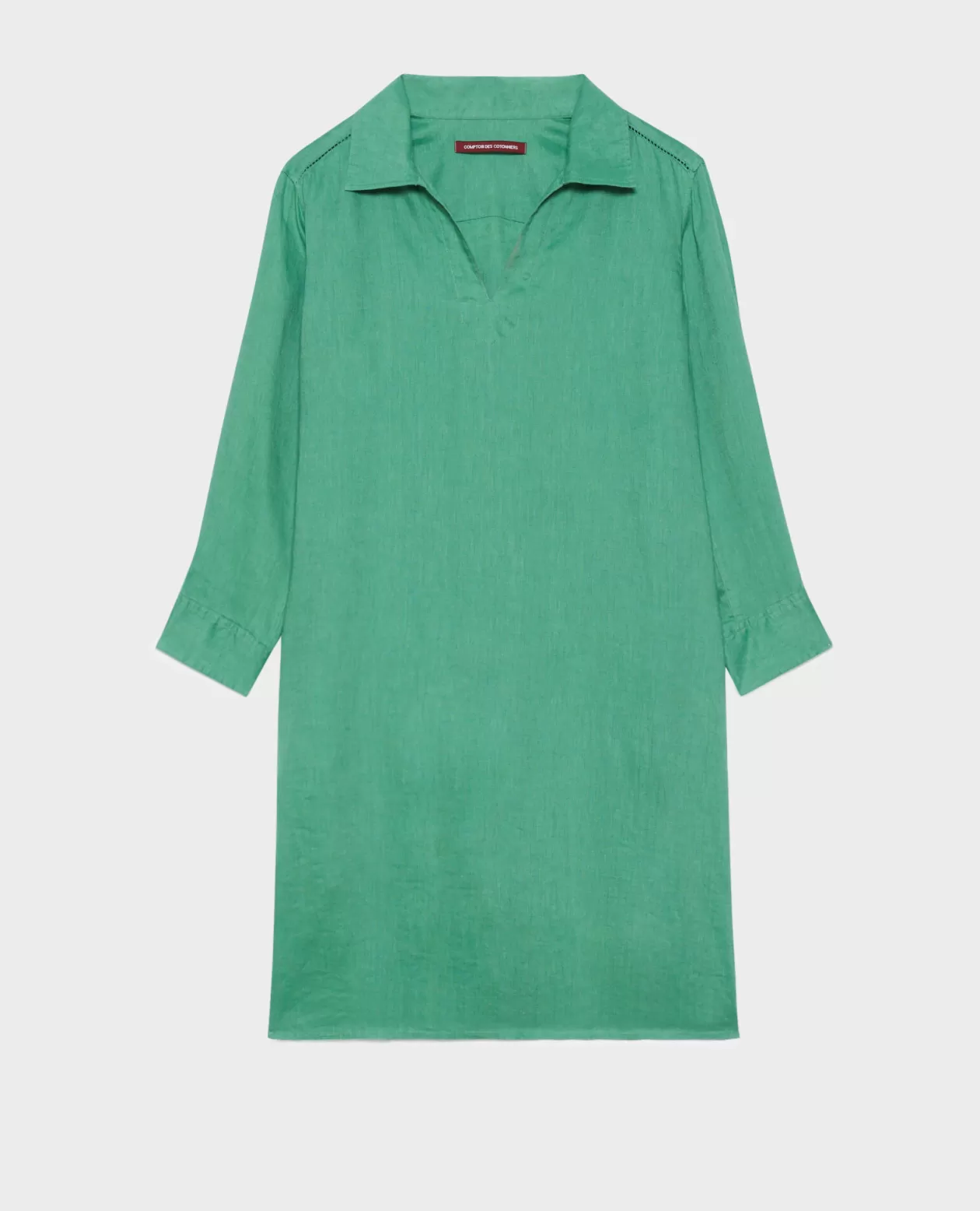 Cheap Comptoir des Cotonniers Daisy - Floaty Linen Dress 0542 Pine Green