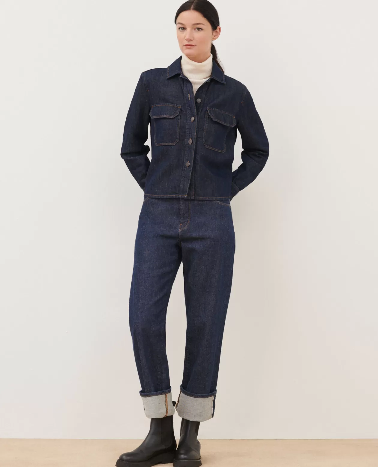 Sale Comptoir des Cotonniers Denim Jacket 0681 Rinse Denim