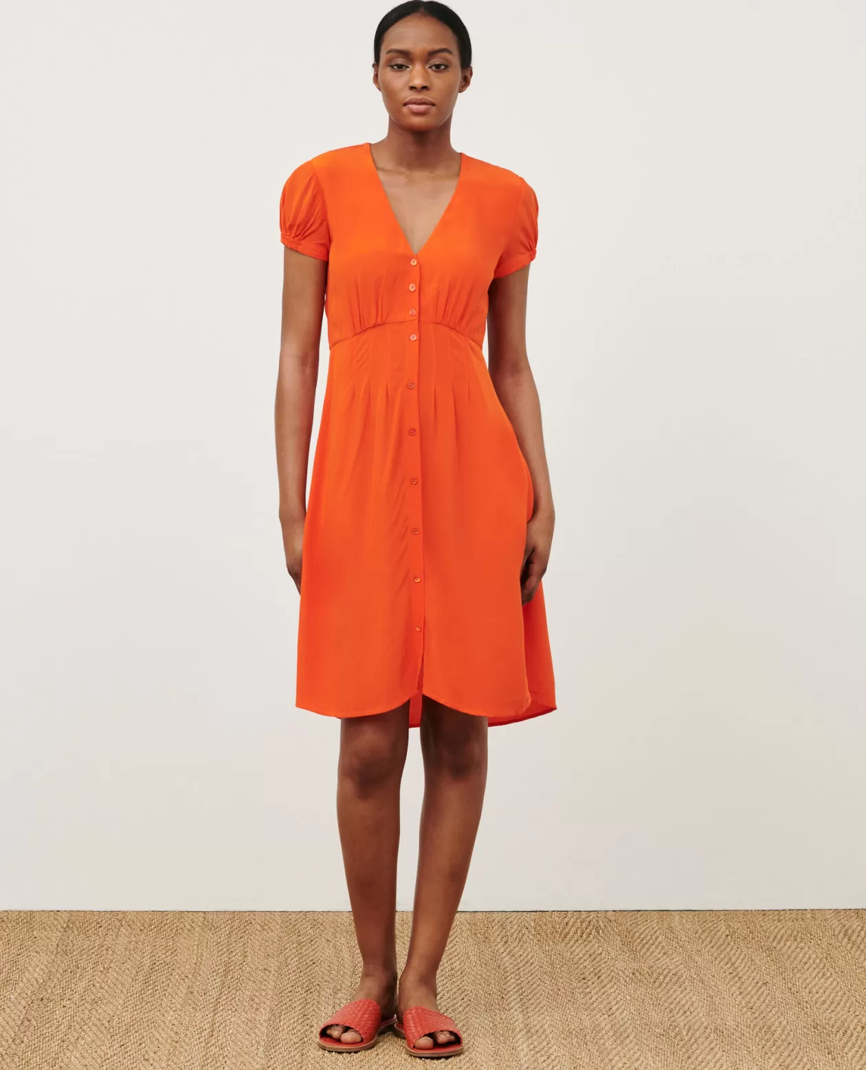 Flash Sale Comptoir des Cotonniers Floaty Mini Dress 7020C 22 Orange