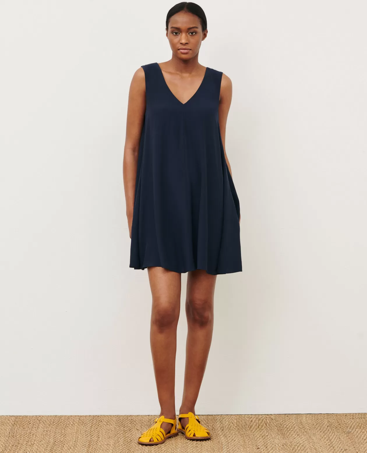 Cheap Comptoir des Cotonniers Floaty Mini Dress 0693 Navy