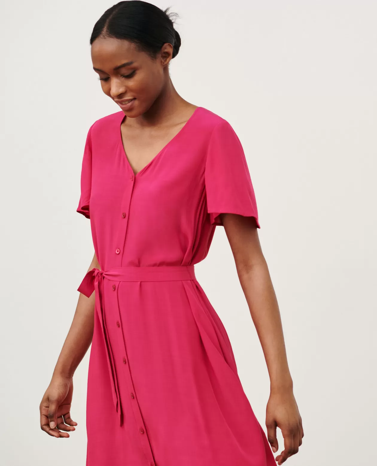 Store Comptoir des Cotonniers Laetitia - Floaty Mini Dress 8905 Cherries Jubilee