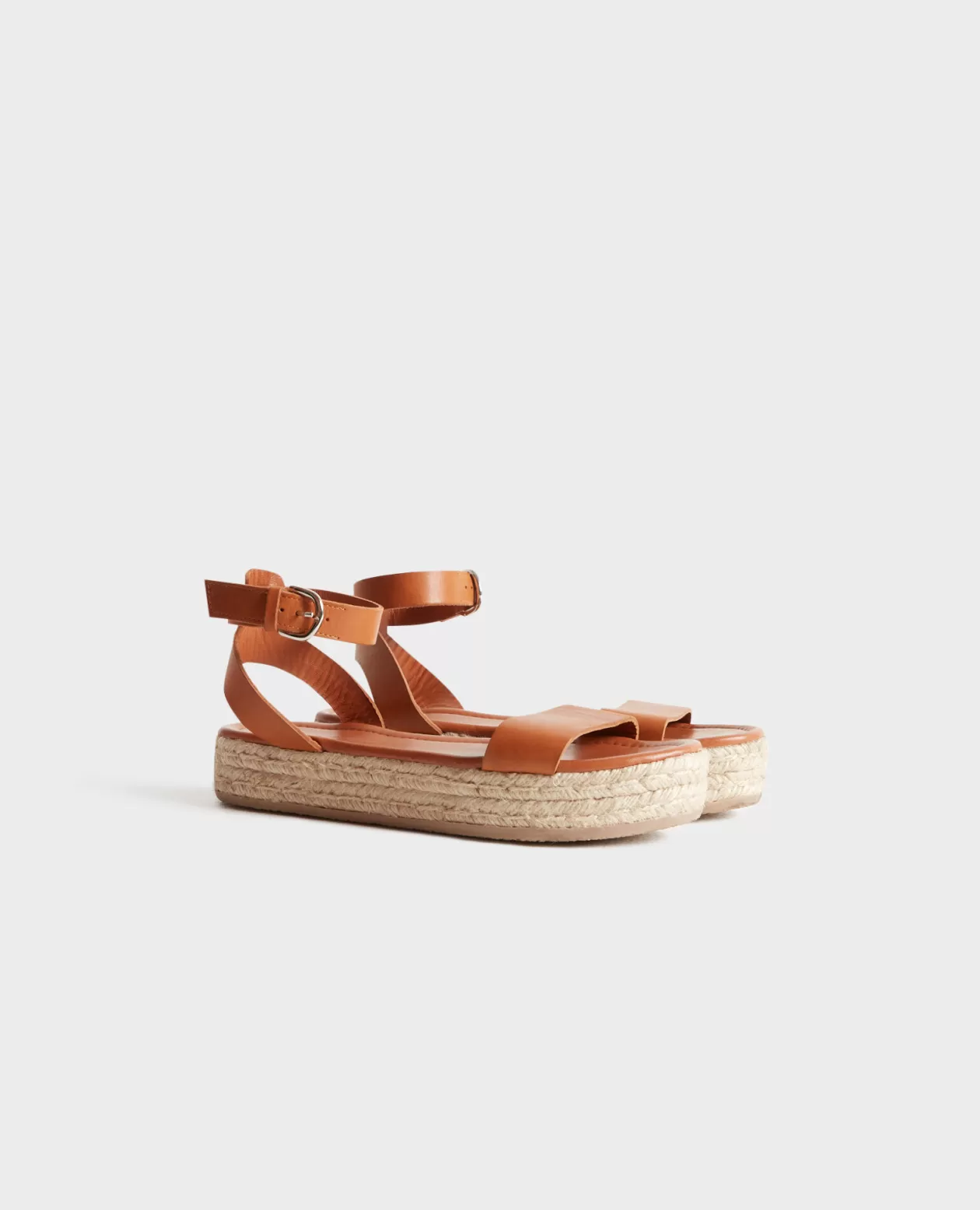 Shop Comptoir des Cotonniers Leather Sandals 4190D Emperador