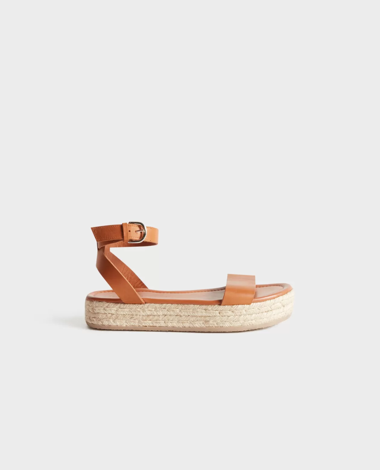 Shop Comptoir des Cotonniers Leather Sandals 4190D Emperador