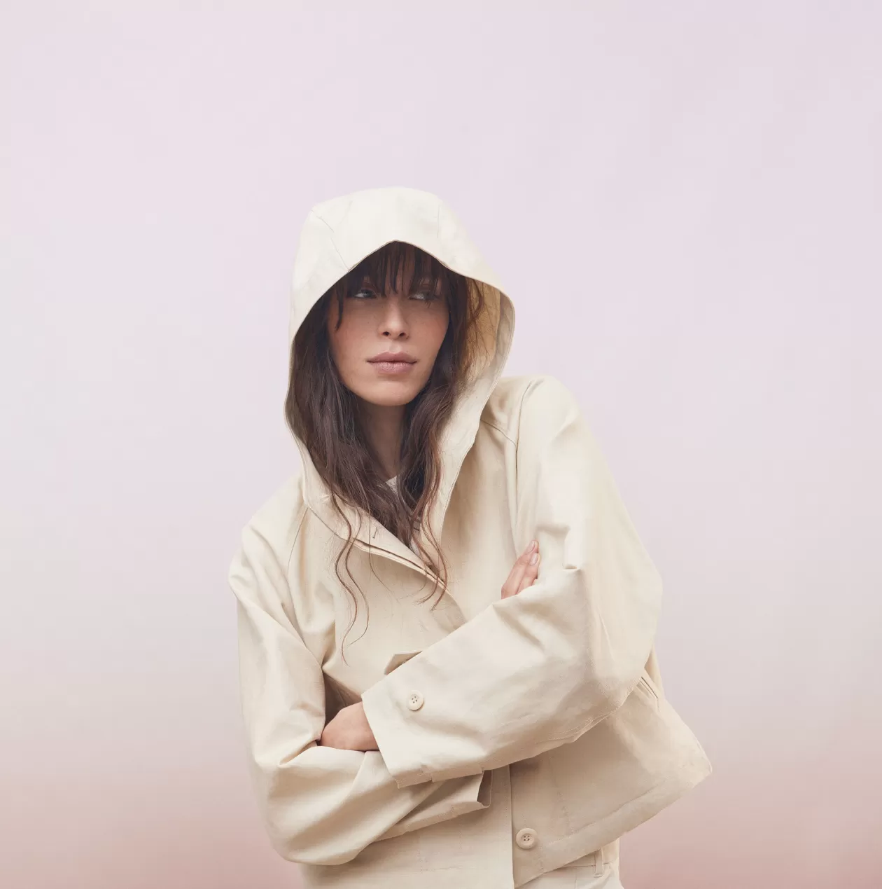 Online Comptoir des Cotonniers Linen Blend Jacket 0300 Castle Wall