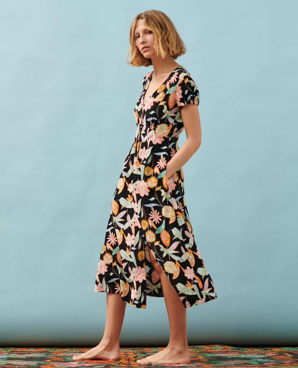 Flash Sale Comptoir des Cotonniers Ludivine - Long Dress 0909 Black Aubepine