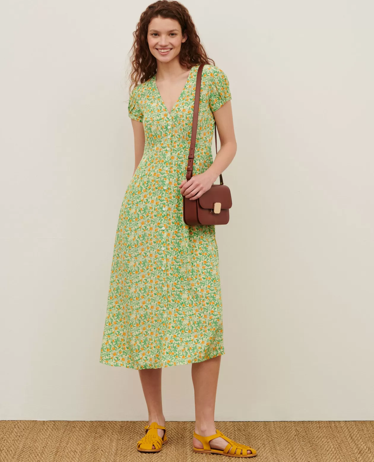 Clearance Comptoir des Cotonniers Ludivine - Long Dress 0420 Zest Yellow