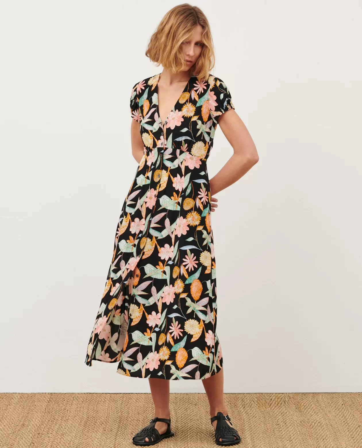 Flash Sale Comptoir des Cotonniers Ludivine - Long Dress 0909 Black Aubepine
