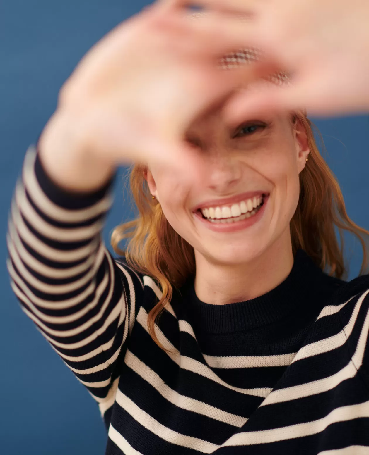Best Comptoir des Cotonniers Maddy - Striped Merino Wool Jumper Stp Nv Wht