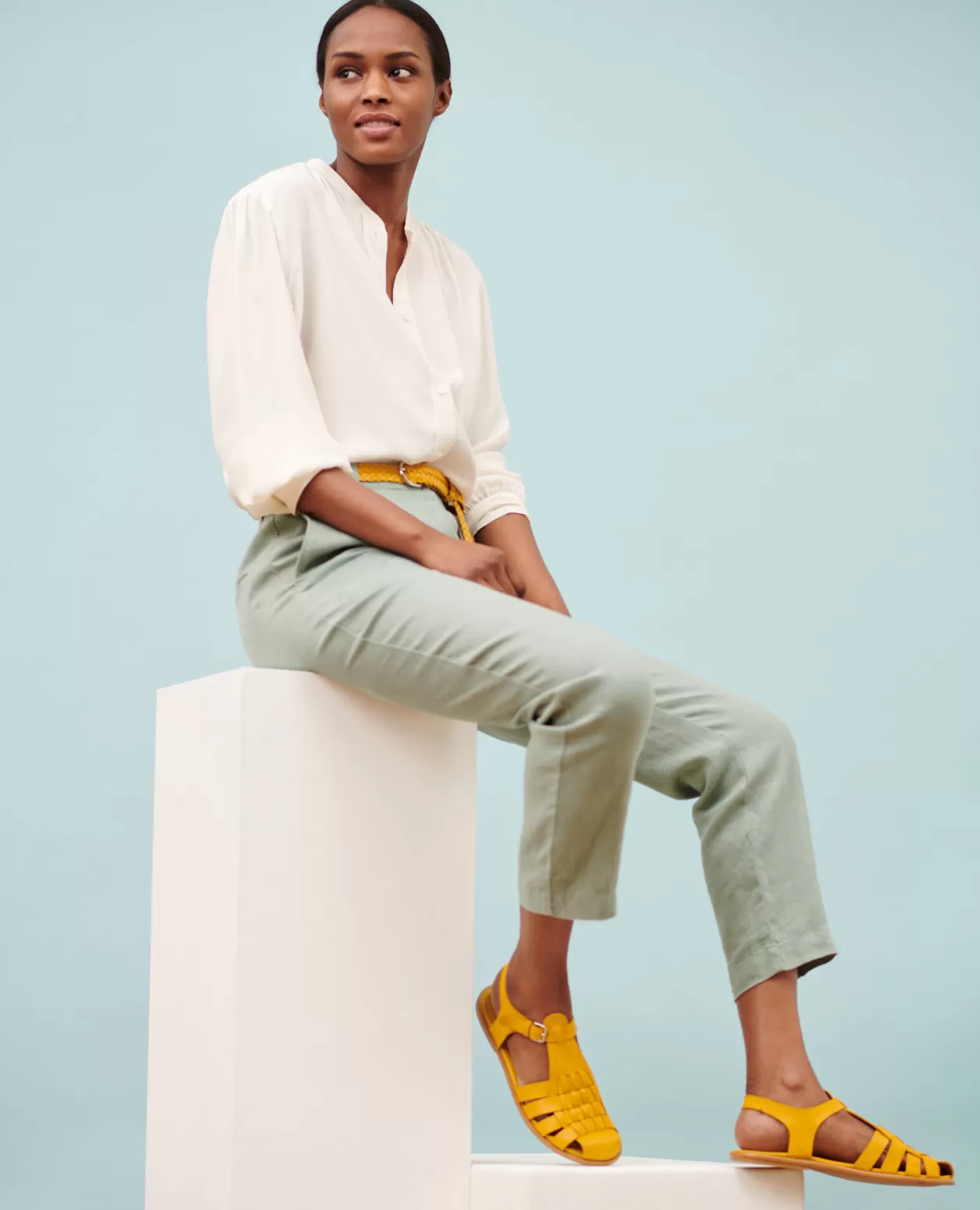 Discount Comptoir des Cotonniers Marguerite - Cigarette Trousers 07 Gray
