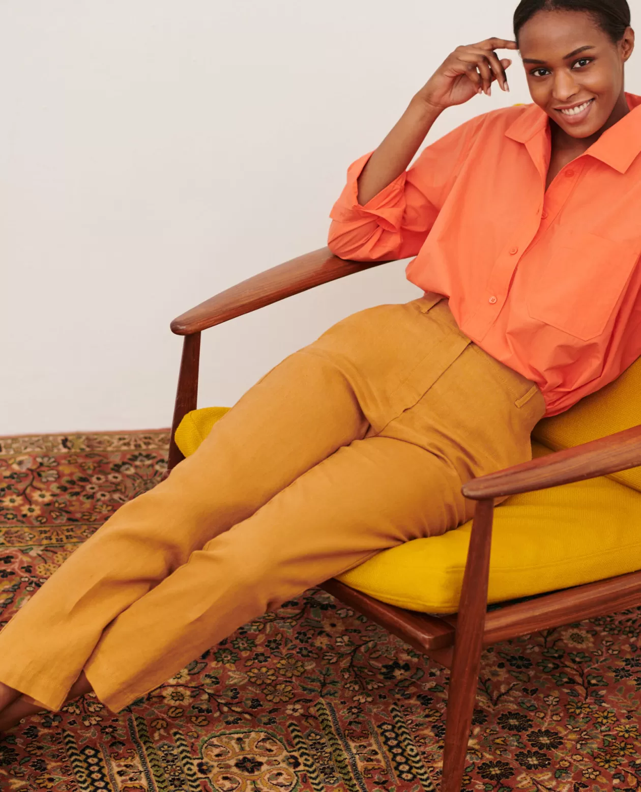 Hot Comptoir des Cotonniers Marguerite - Cigarette Trousers 36 Brown