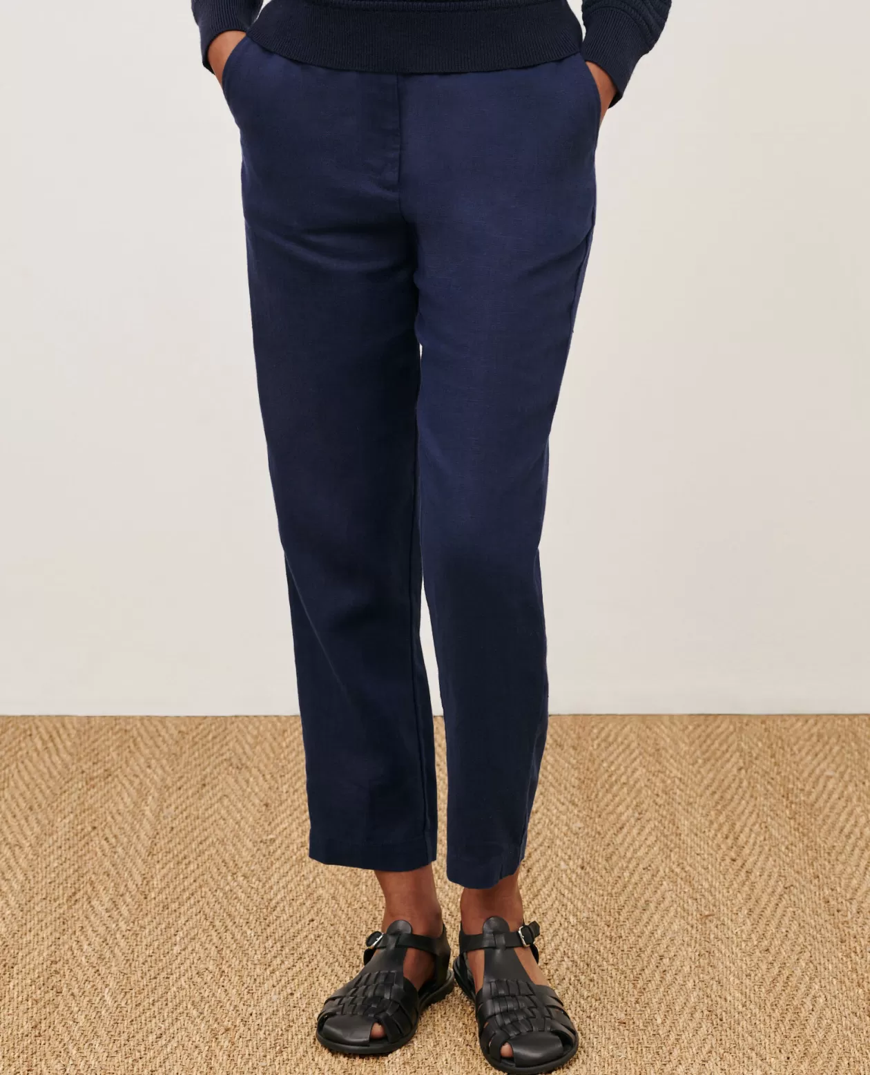 Online Comptoir des Cotonniers Marguerite - Cigarette Trousers 68 Blue