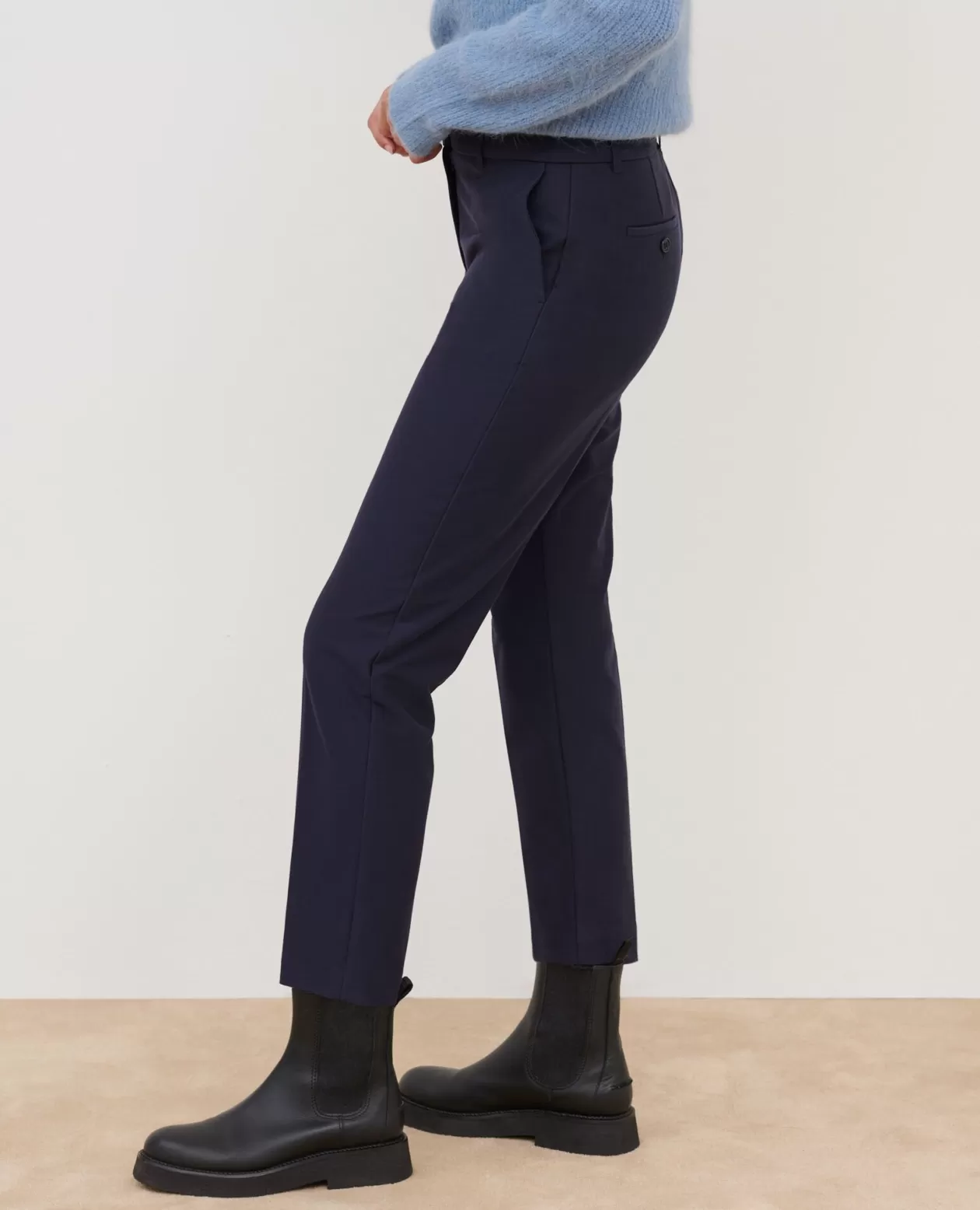 Hot Comptoir des Cotonniers Marguerite - Cigarette Trousers 4277 Night_Sky