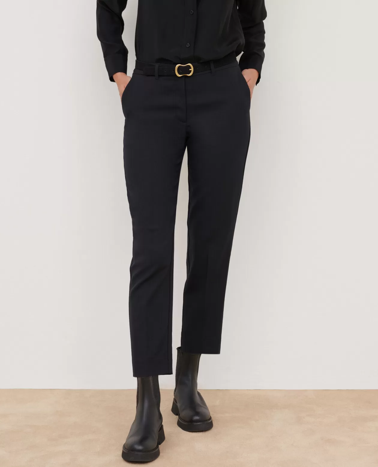 Sale Comptoir des Cotonniers Marguerite - Cigarette Trousers 4216 Black_Beauty