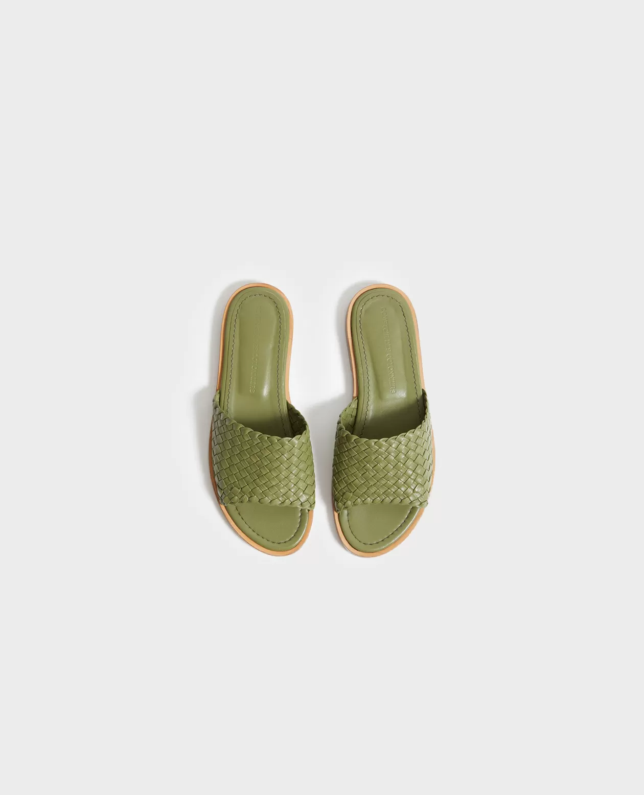 Shop Comptoir des Cotonniers Pam - Leather Sandals 58 Green