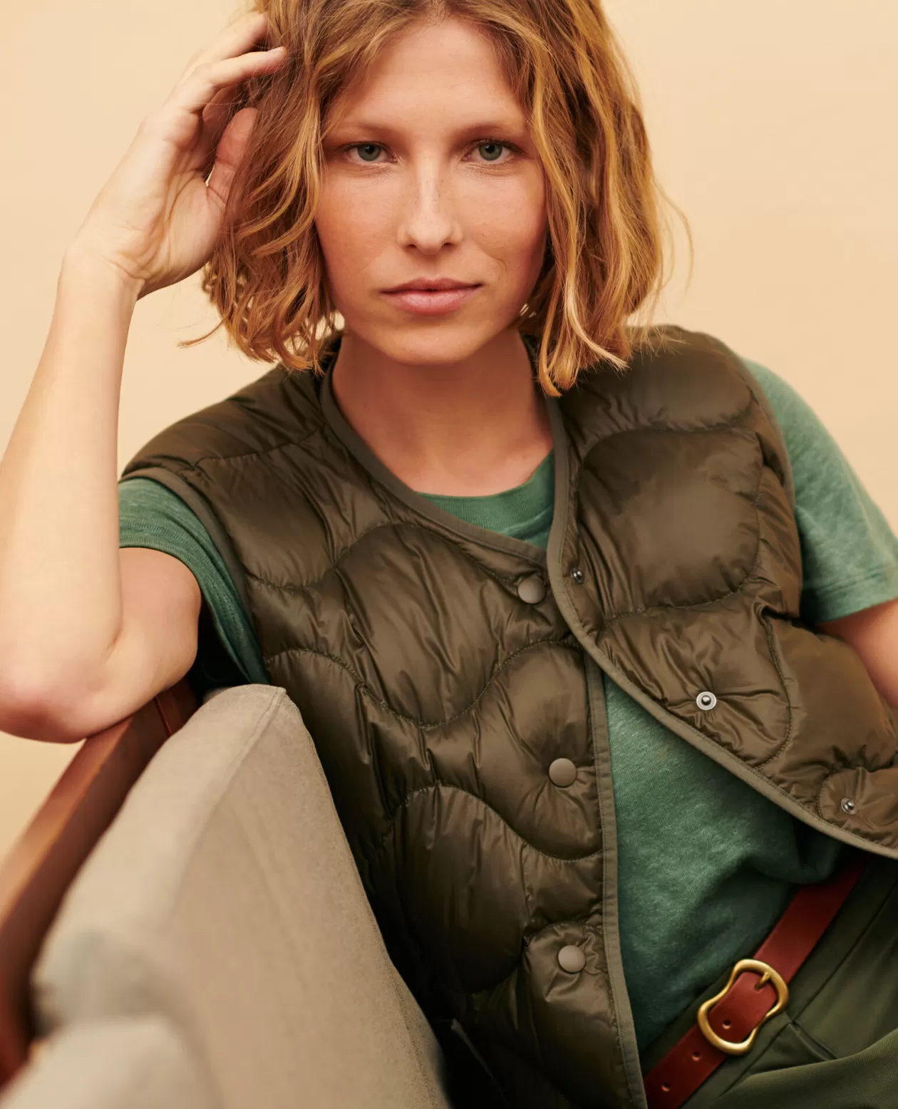 Cheap Comptoir des Cotonniers Plume - Bodywarmer 0380 Sea Turtle Green