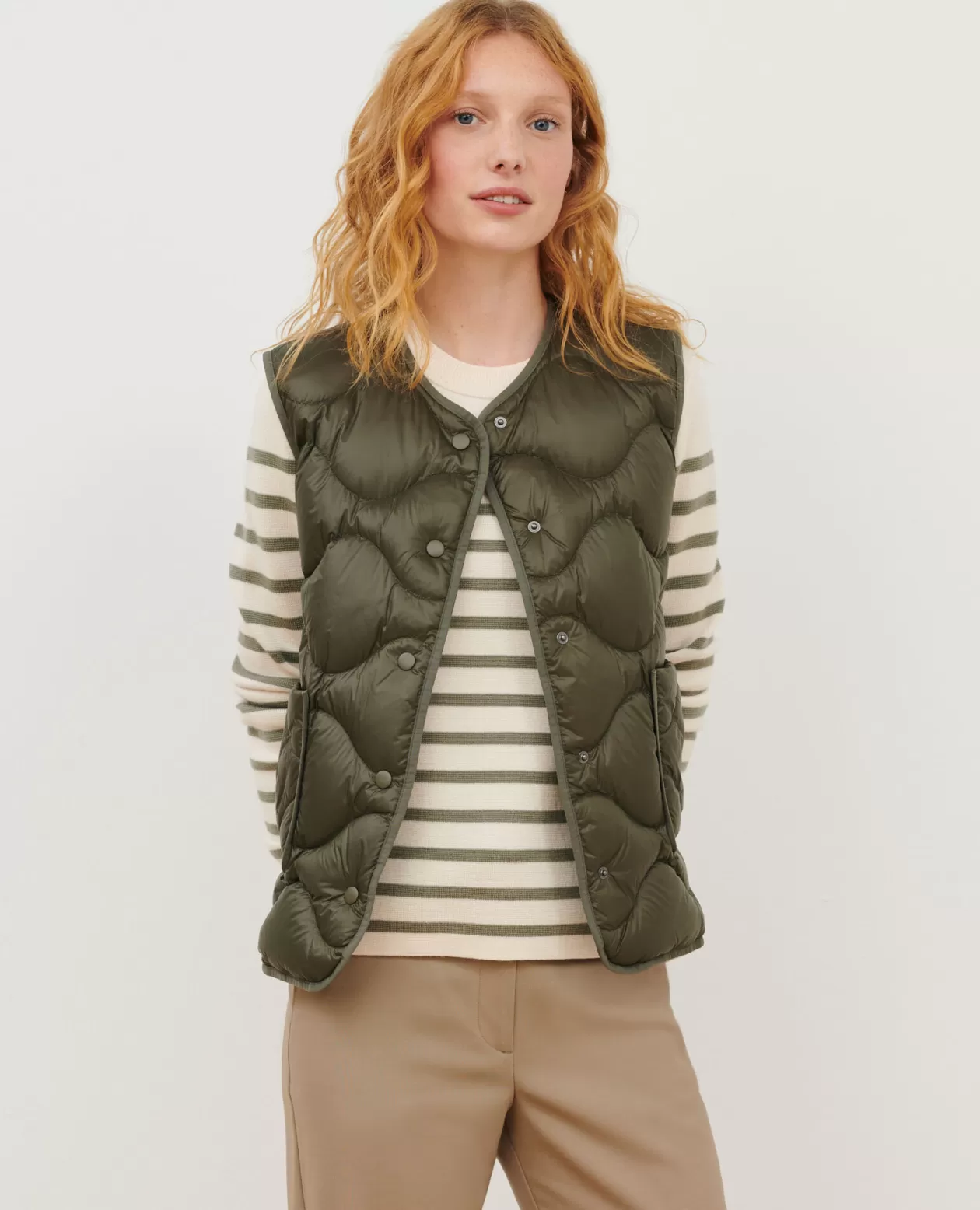 Cheap Comptoir des Cotonniers Plume - Bodywarmer 0380 Sea Turtle Green