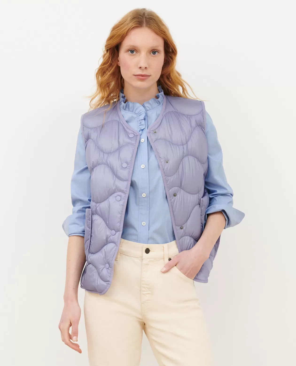 Sale Comptoir des Cotonniers Plume - Bodywarmer 0720 Persian Violet