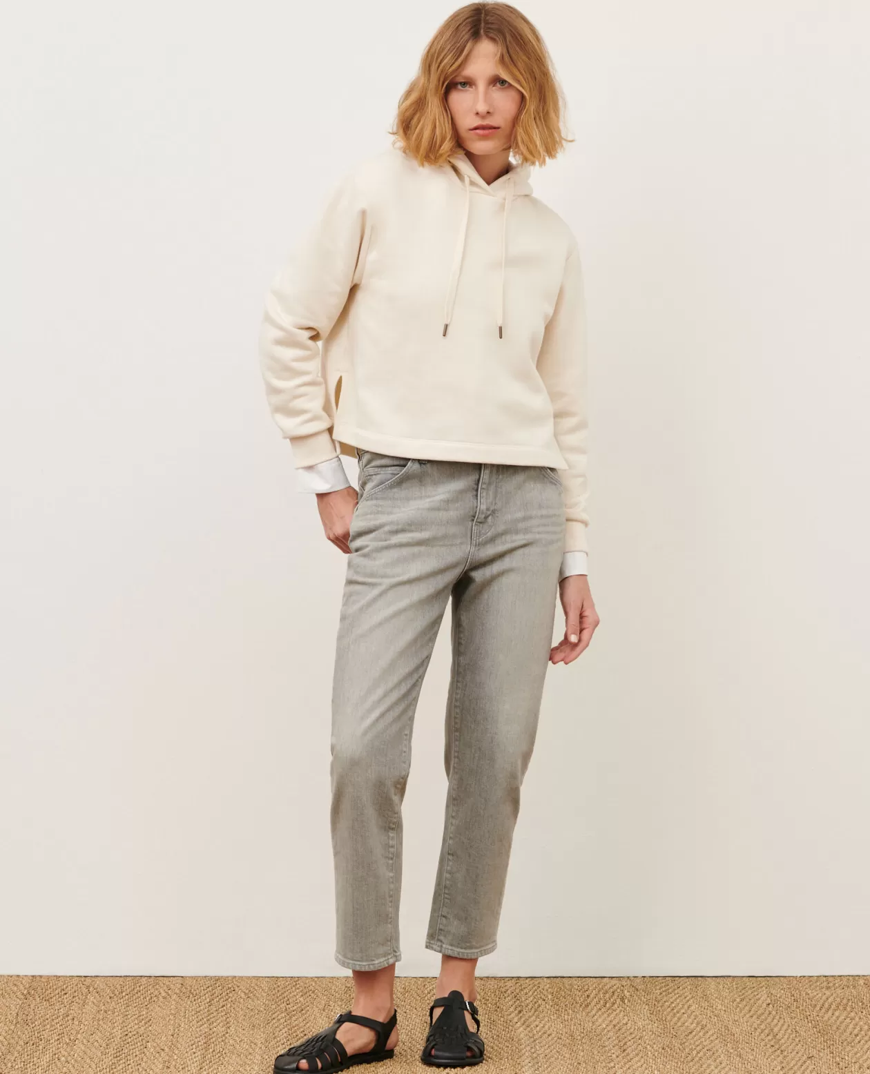 Store Comptoir des Cotonniers Rita - Slouchy - Loose Cotton Jeans 110 Denim Grey