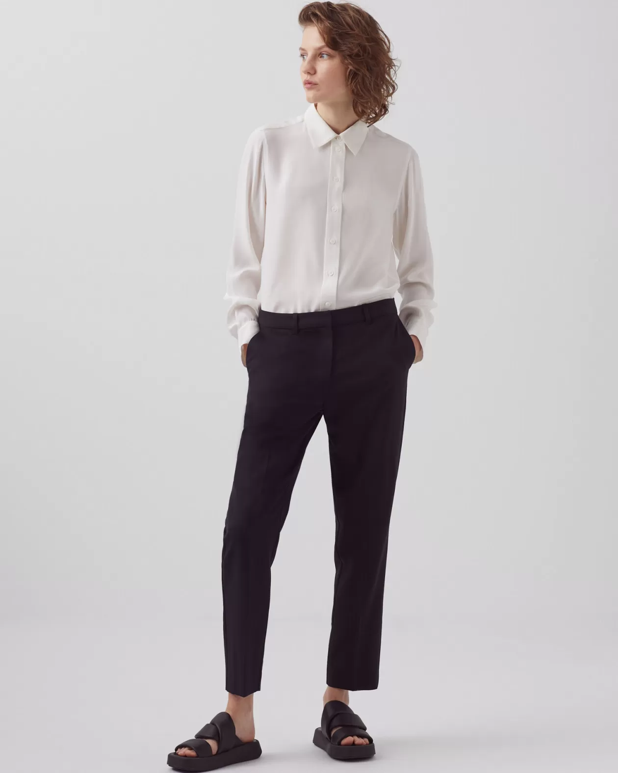 Flash Sale Comptoir des Cotonniers Sibylle - Silk Shirt Optical White