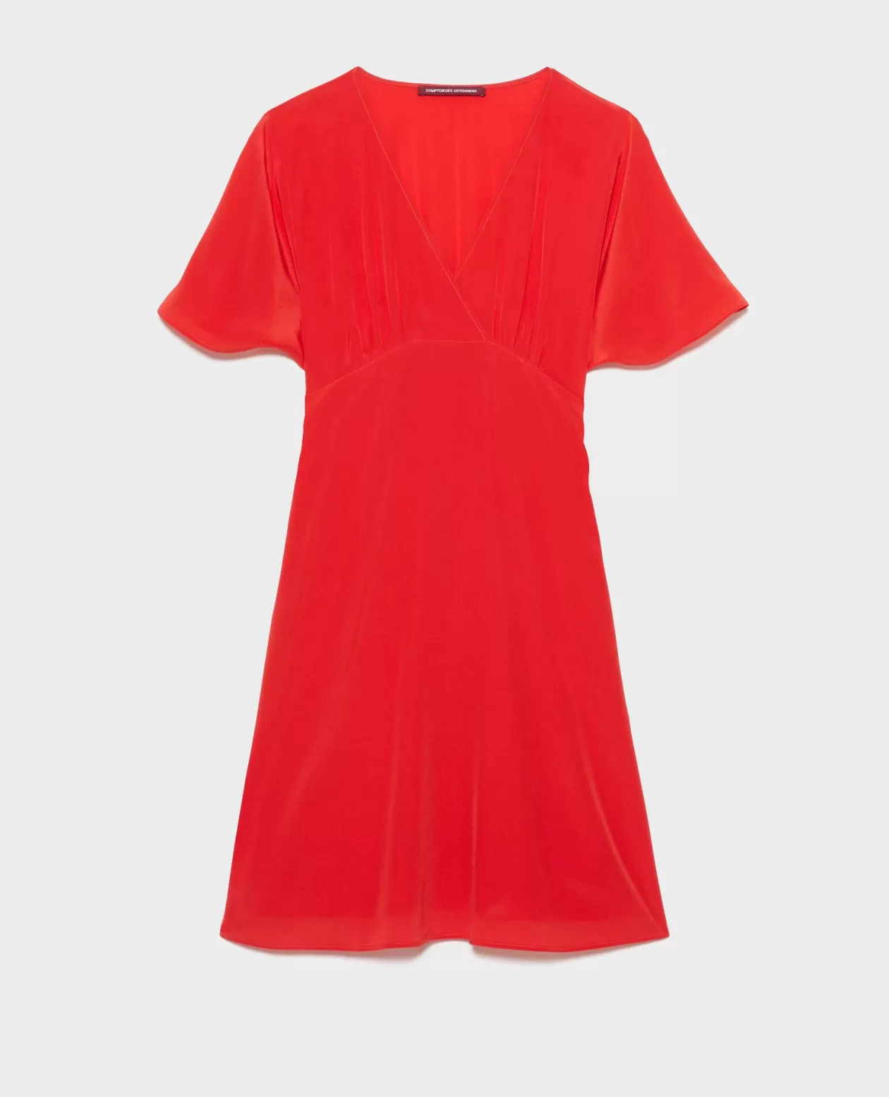 Cheap Comptoir des Cotonniers Silk Midi Dress 7024C 14 Red