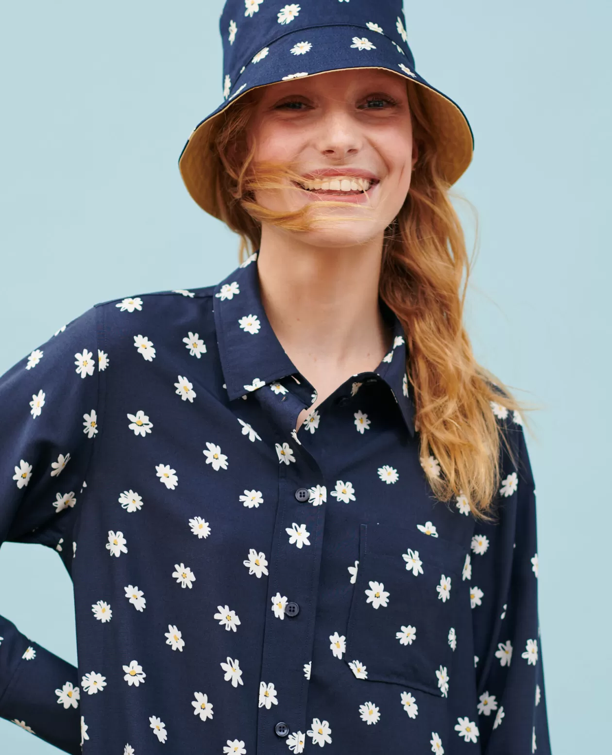 Fashion Comptoir des Cotonniers Silky Shirt Dress 0694 Daisy