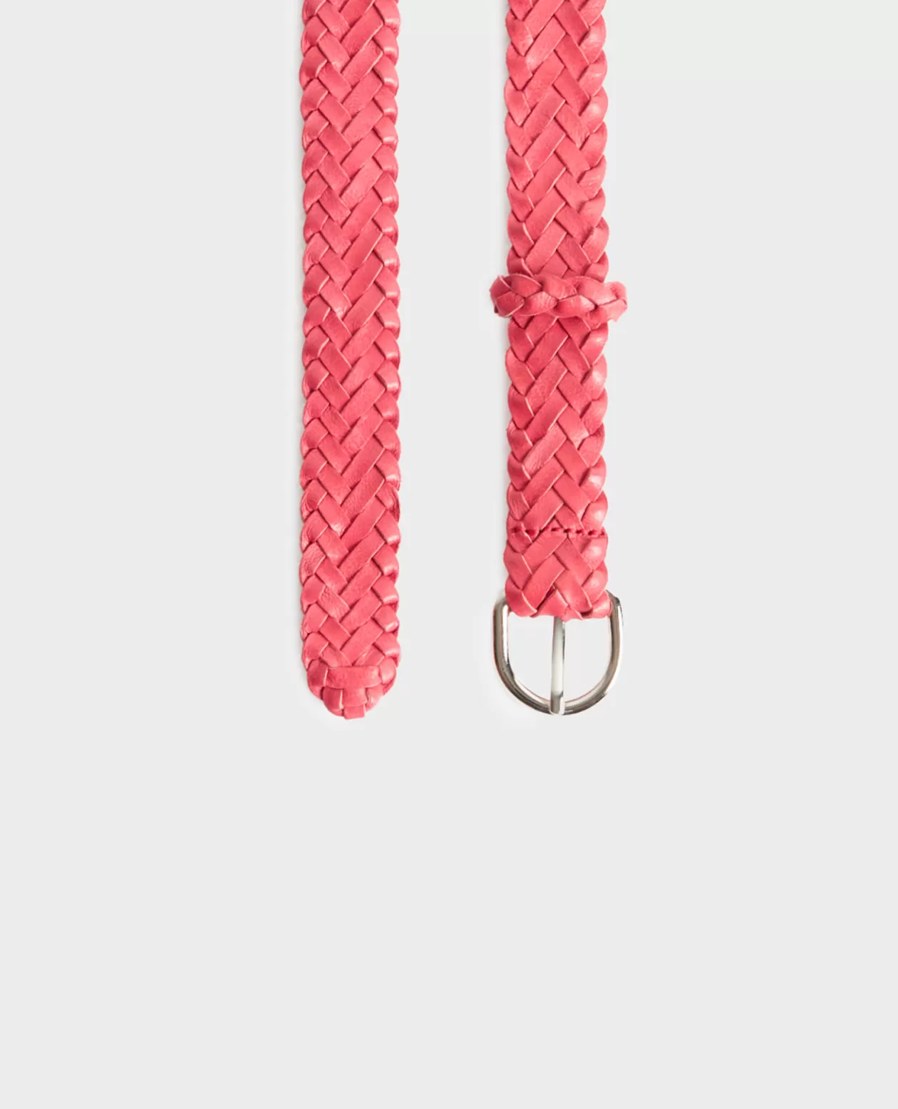 Cheap Comptoir des Cotonniers Skinny Braided Leather Belt 0134 Spritz