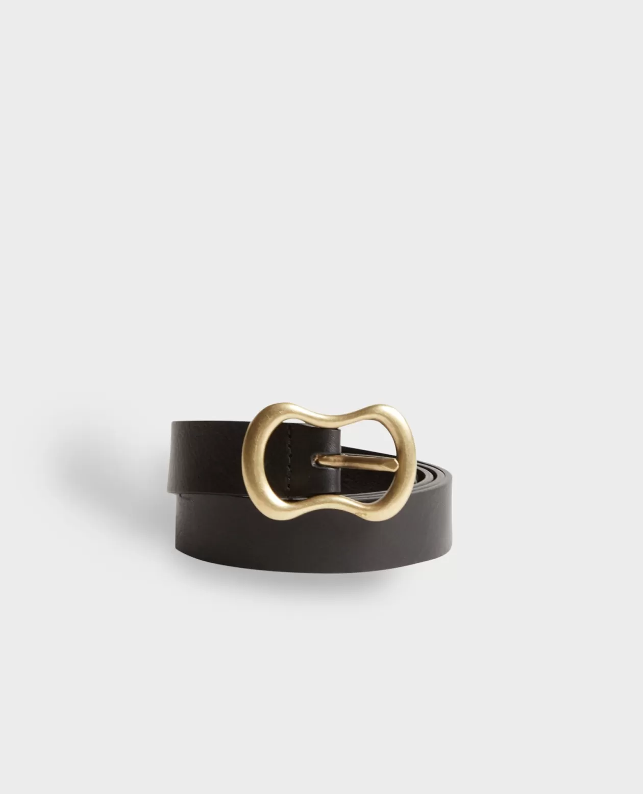 Fashion Comptoir des Cotonniers Skinny Leather Belt 8853 09 Black