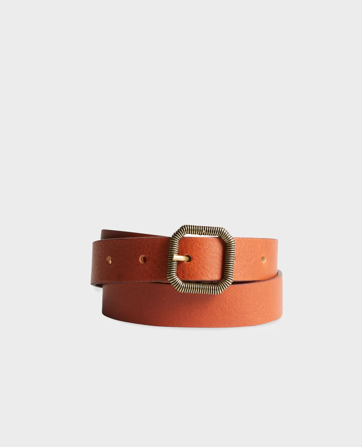 Outlet Comptoir des Cotonniers Skinny Leather Belt 7023 29 Dark Orange
