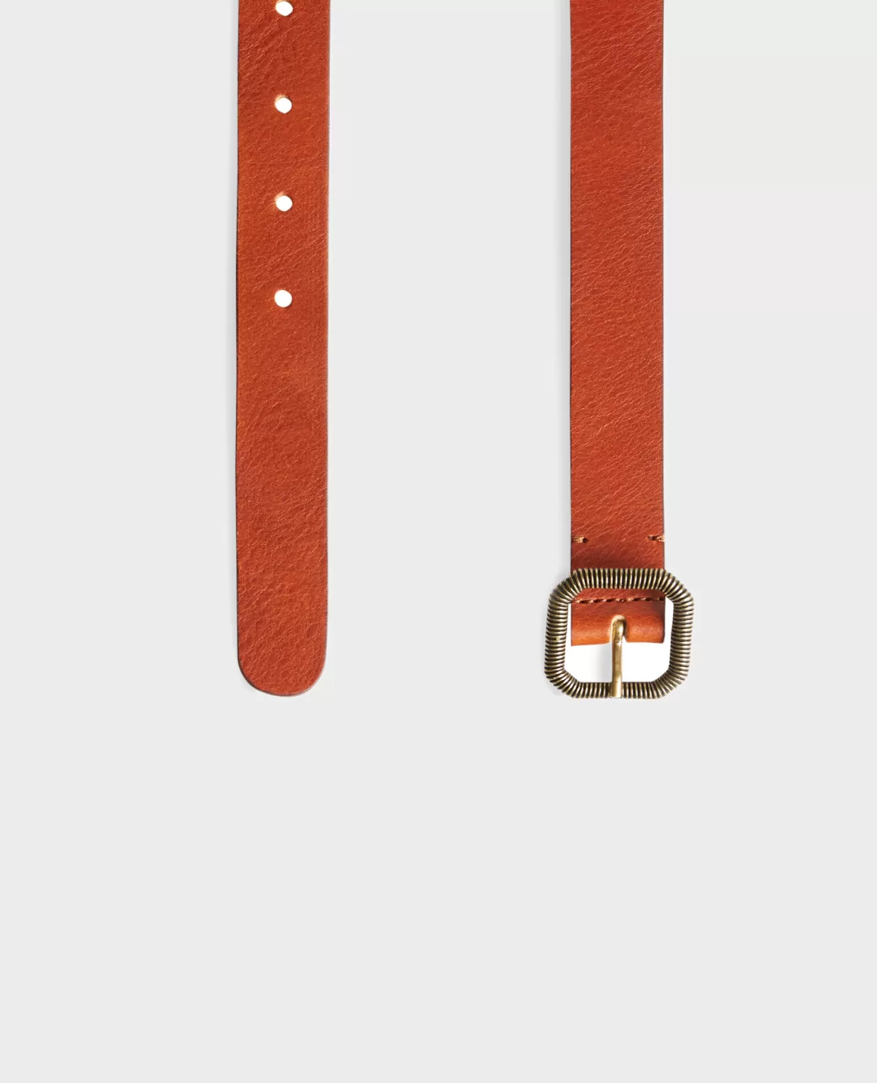 Outlet Comptoir des Cotonniers Skinny Leather Belt 7023 29 Dark Orange
