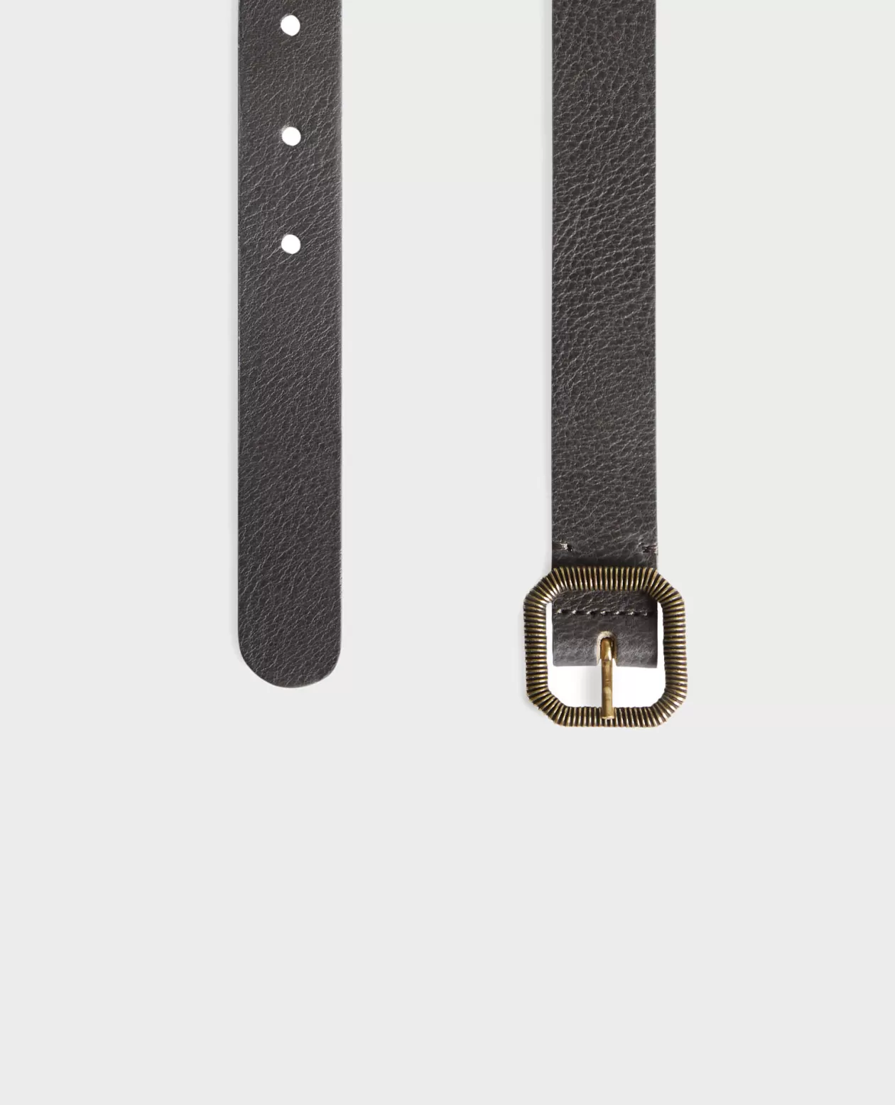 Best Comptoir des Cotonniers Skinny Leather Belt 8879 58 Darkgreen
