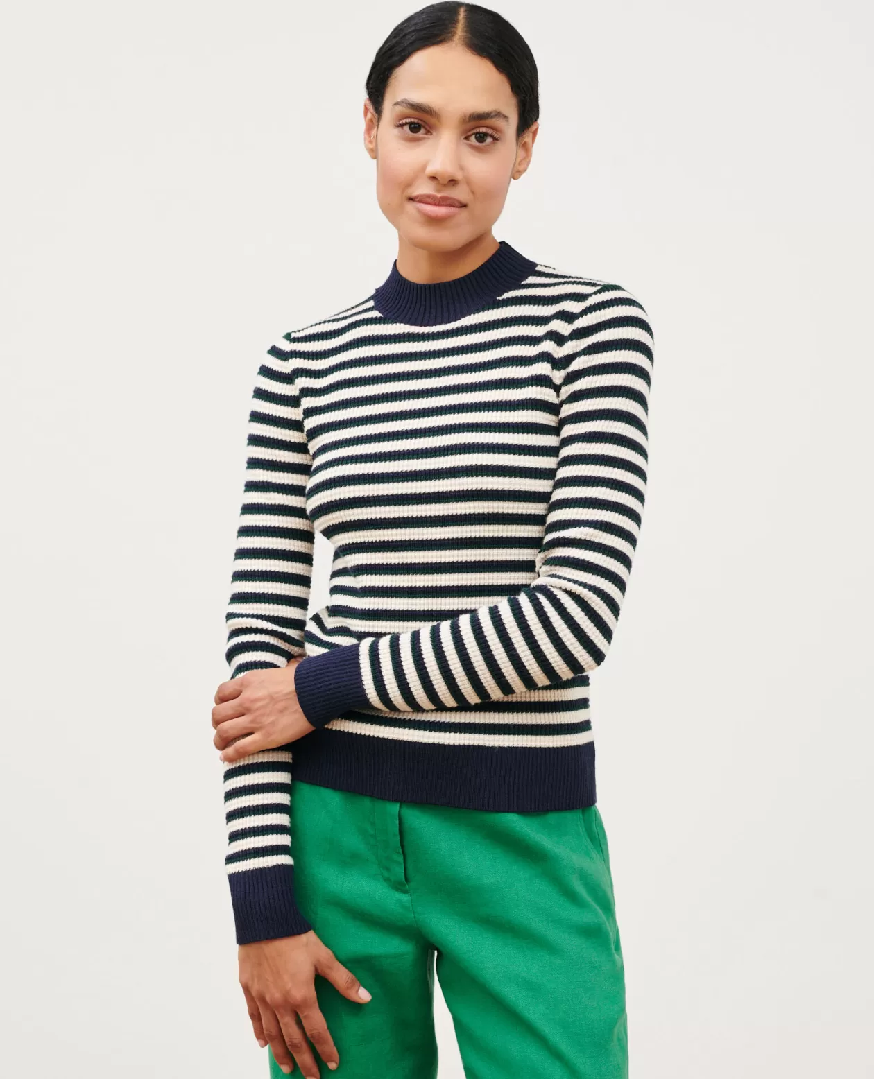Cheap Comptoir des Cotonniers Striped Jumper 8870 69 Navy Stripe