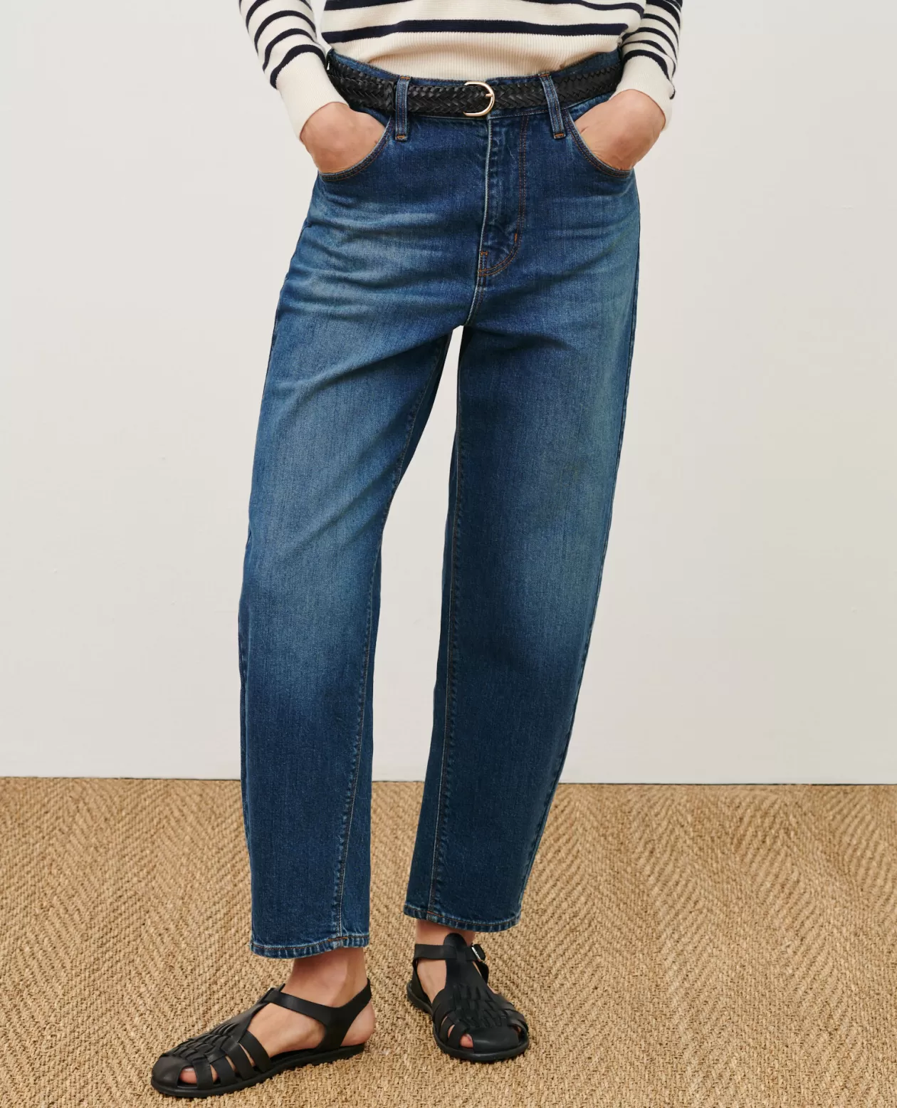 Best Sale Comptoir des Cotonniers Sydonie - Balloon - 7/8 Cotton Jeans 8888 64 Blue