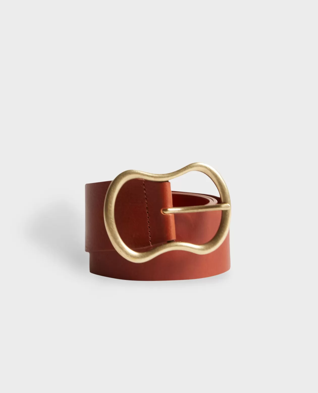 Sale Comptoir des Cotonniers Wide Leather Belt 4190D Emperador