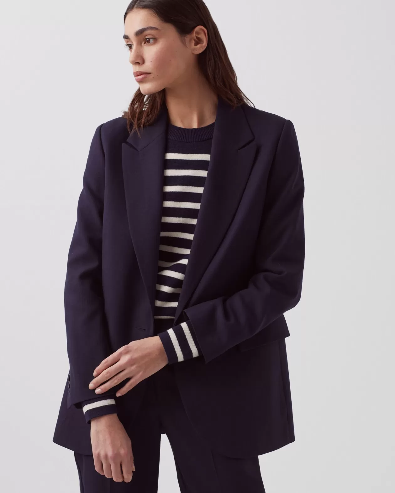 Outlet Comptoir des Cotonniers Wool Blazer 7012C 69 Navy