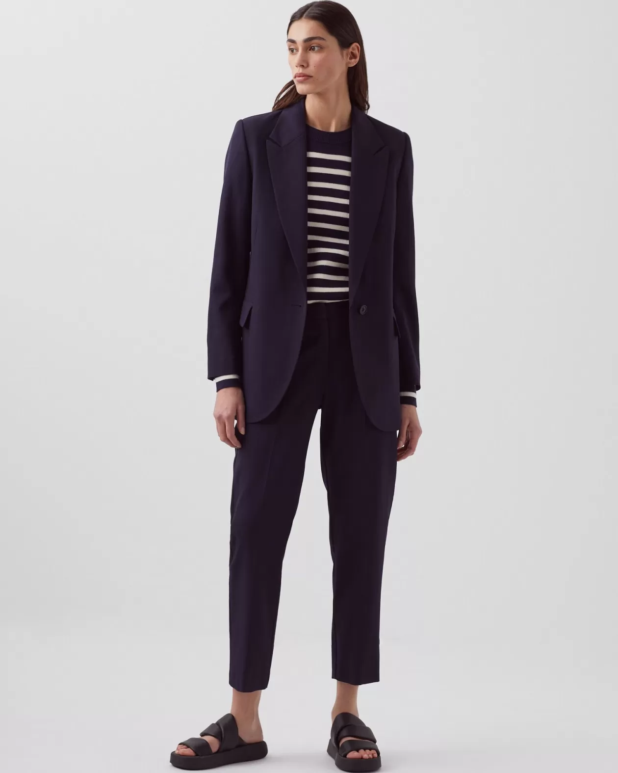 Outlet Comptoir des Cotonniers Wool Blazer 7012C 69 Navy